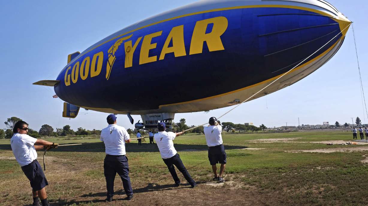 Goodyear deflates blimp, but keeps familiar form in flight