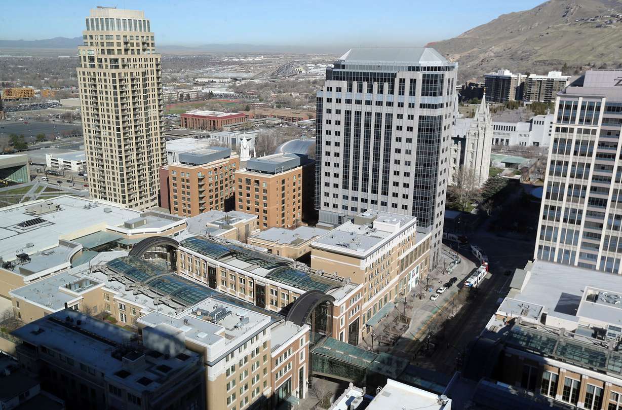 City Creek Center in downtown Salt Lake City, as seen from the CBC Advisors office, in Salt Lake City on Tuesday, March 14, 2017. (Photo: Kristen Murphy, Deseret News)