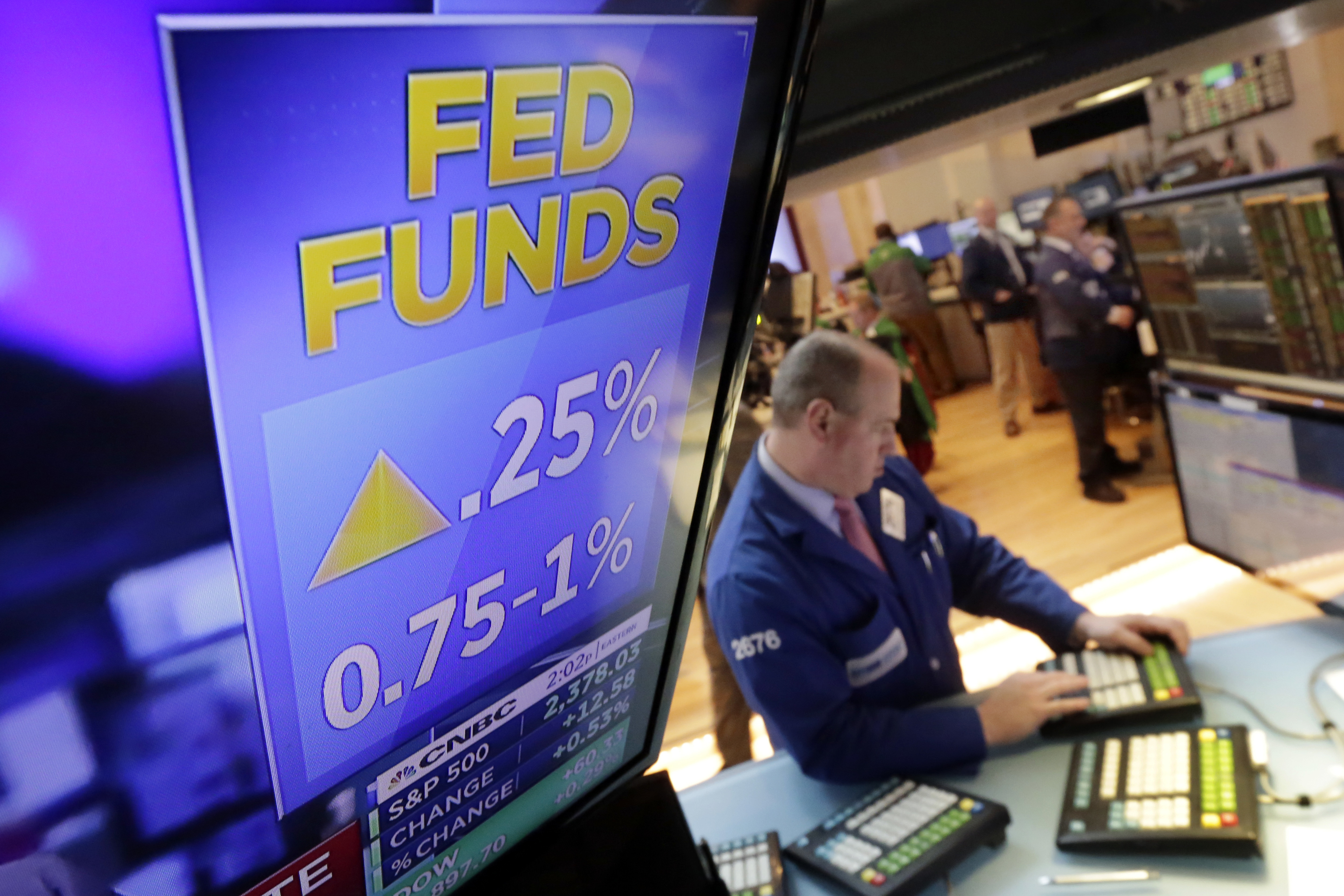 Global stocks push higher after Fed, Dutch election results