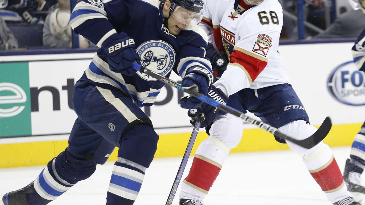 Werenski, Anderson score as Blue Jackets beat Panthers 2-1