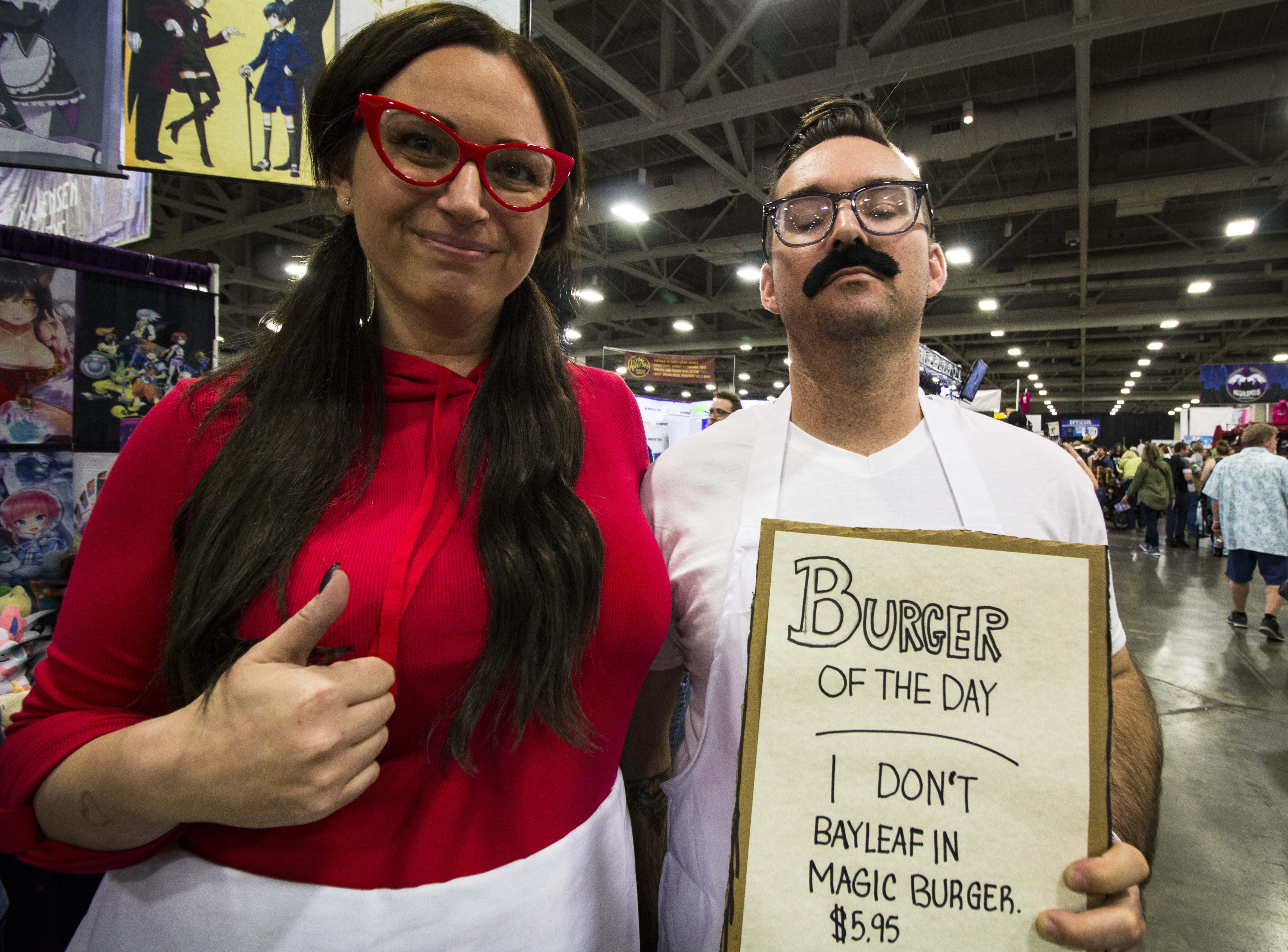 Costume: Bob and Linda Belcher from "Bob's Burgers" (Photo: Carter Williams, KSL.com)