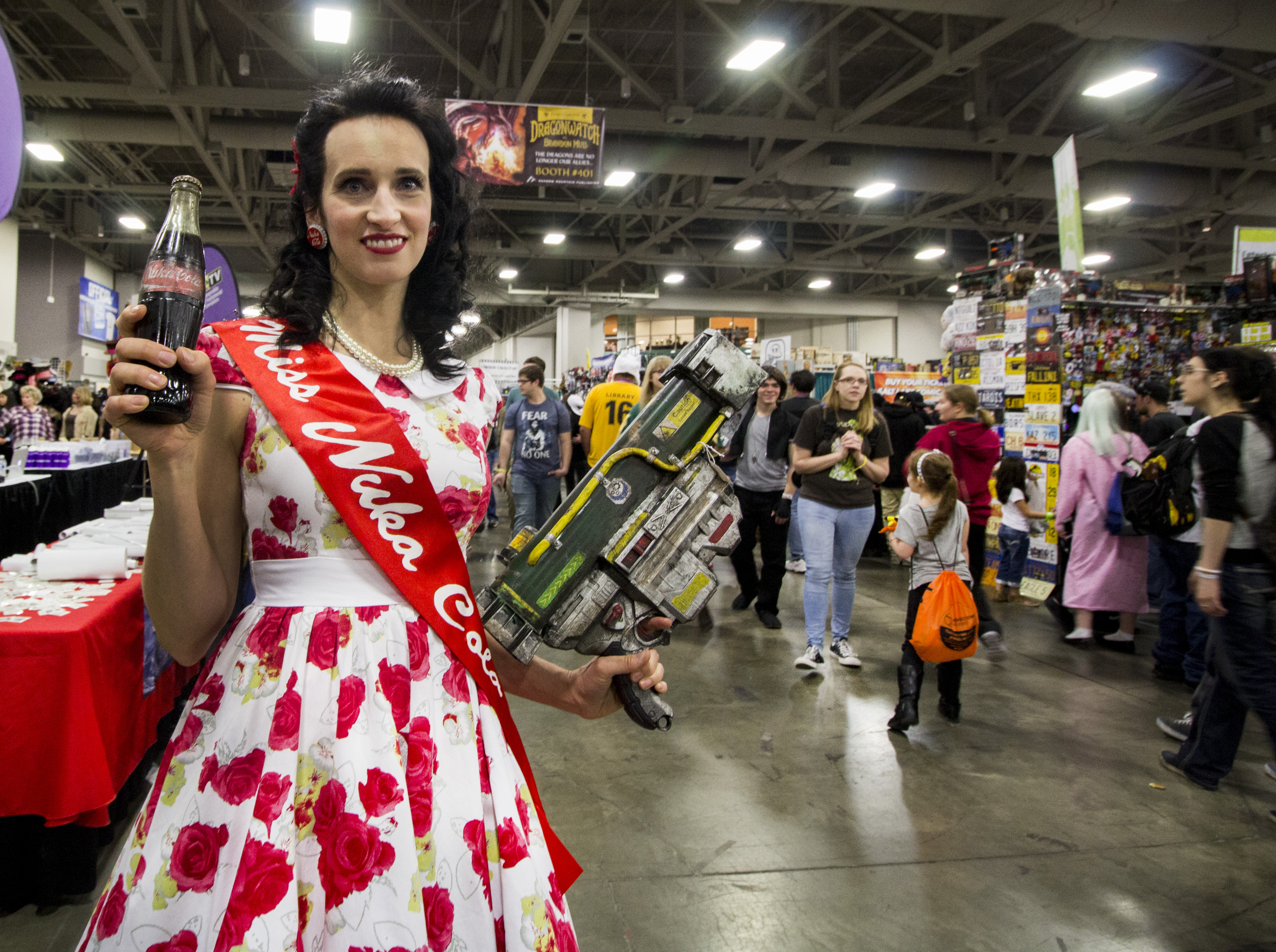 Costume: Miss Nuka-Cola from "Fallout" video game series. (Photo: Carter Williams, KSL.com)
