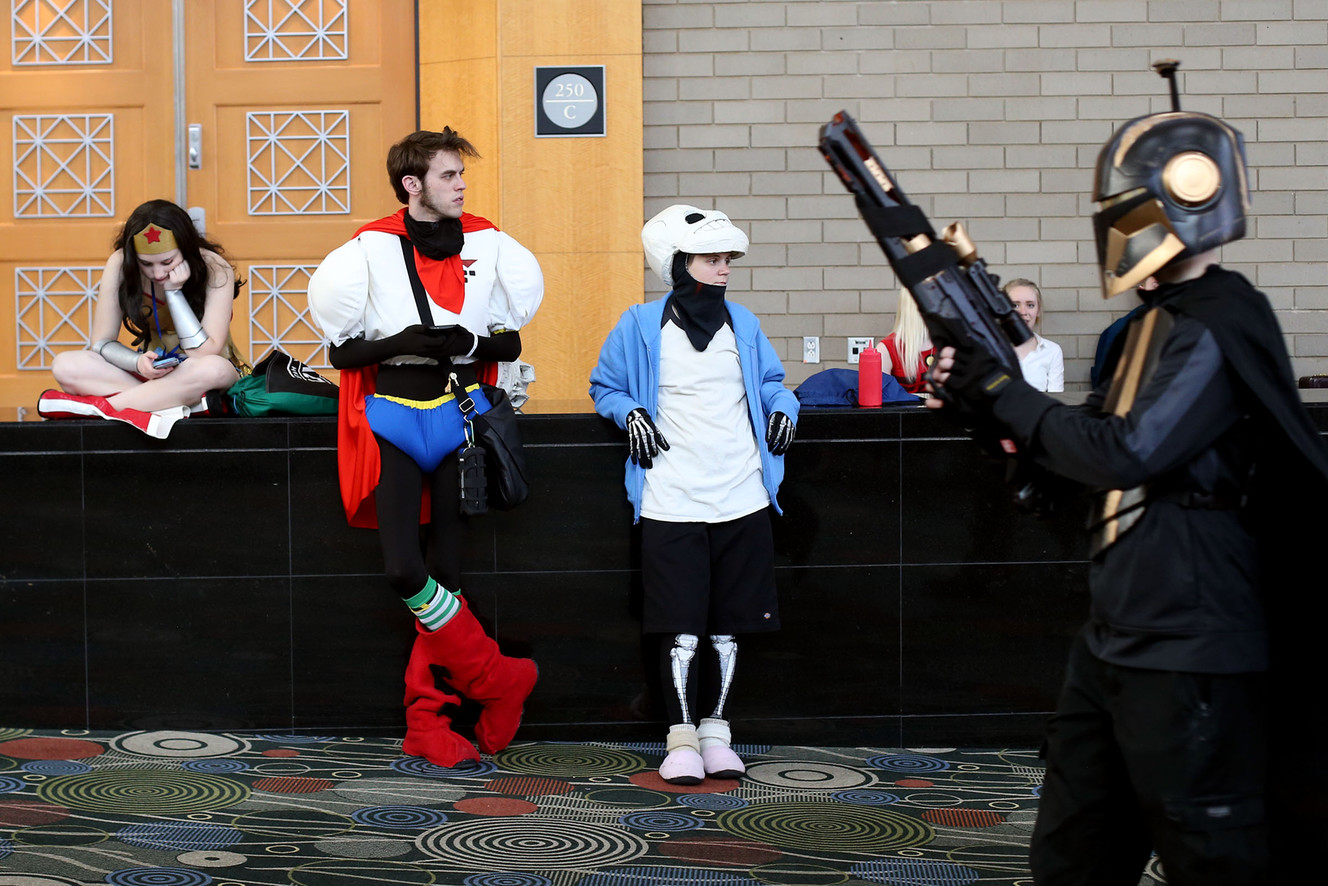 People relax during the Comic Con FanX event at the Salt Palace Convention Center in Salt Lake City on Friday, March 17, 2017. (Photo: Laura Seitz, Deseret News)