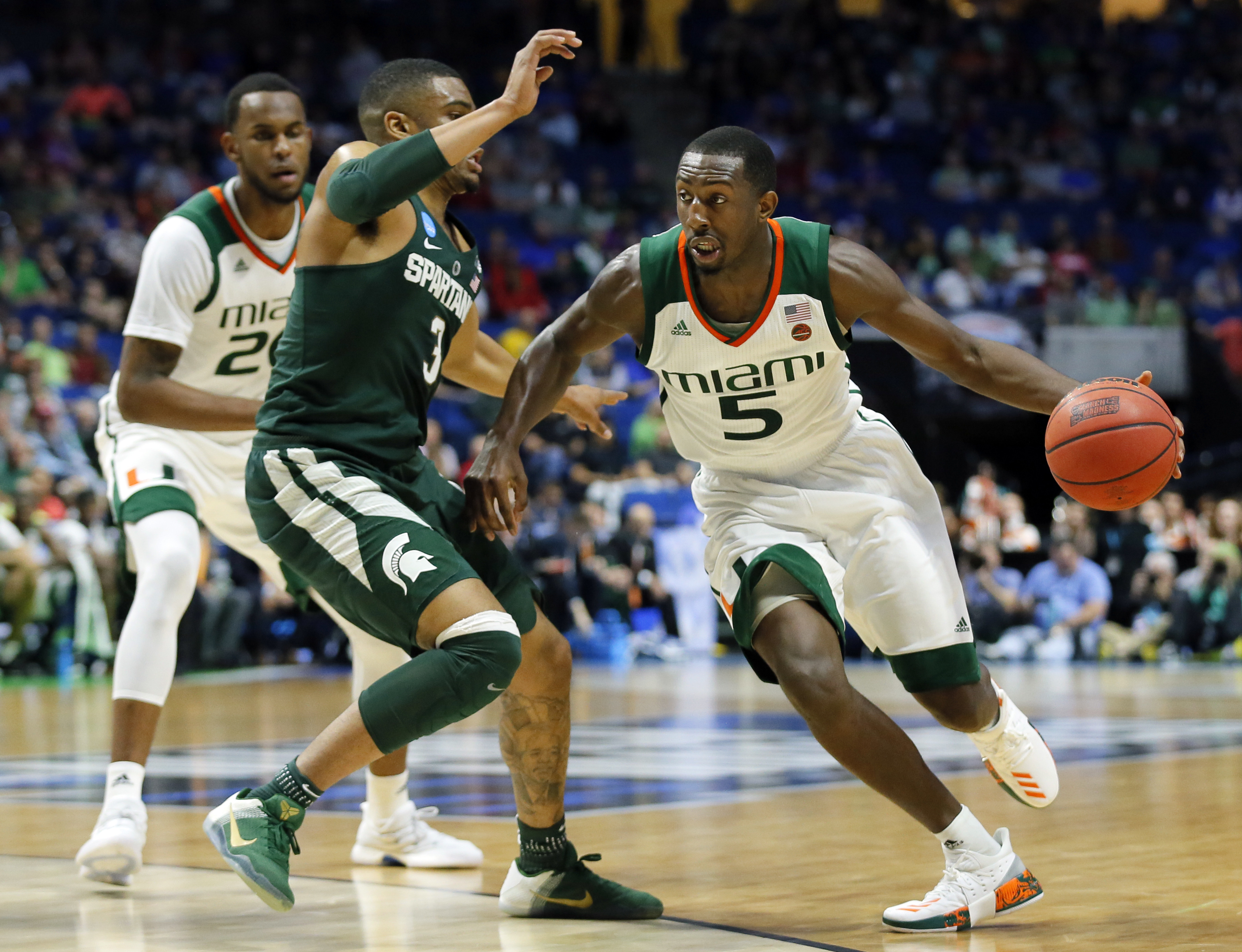 Ward leads Michigan State's furious rally past Miami