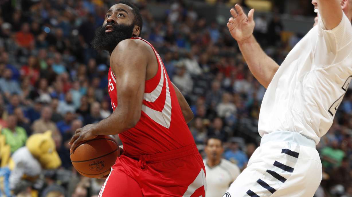 Harden has 40 in triple-double, Rockets top Nuggets 109-105