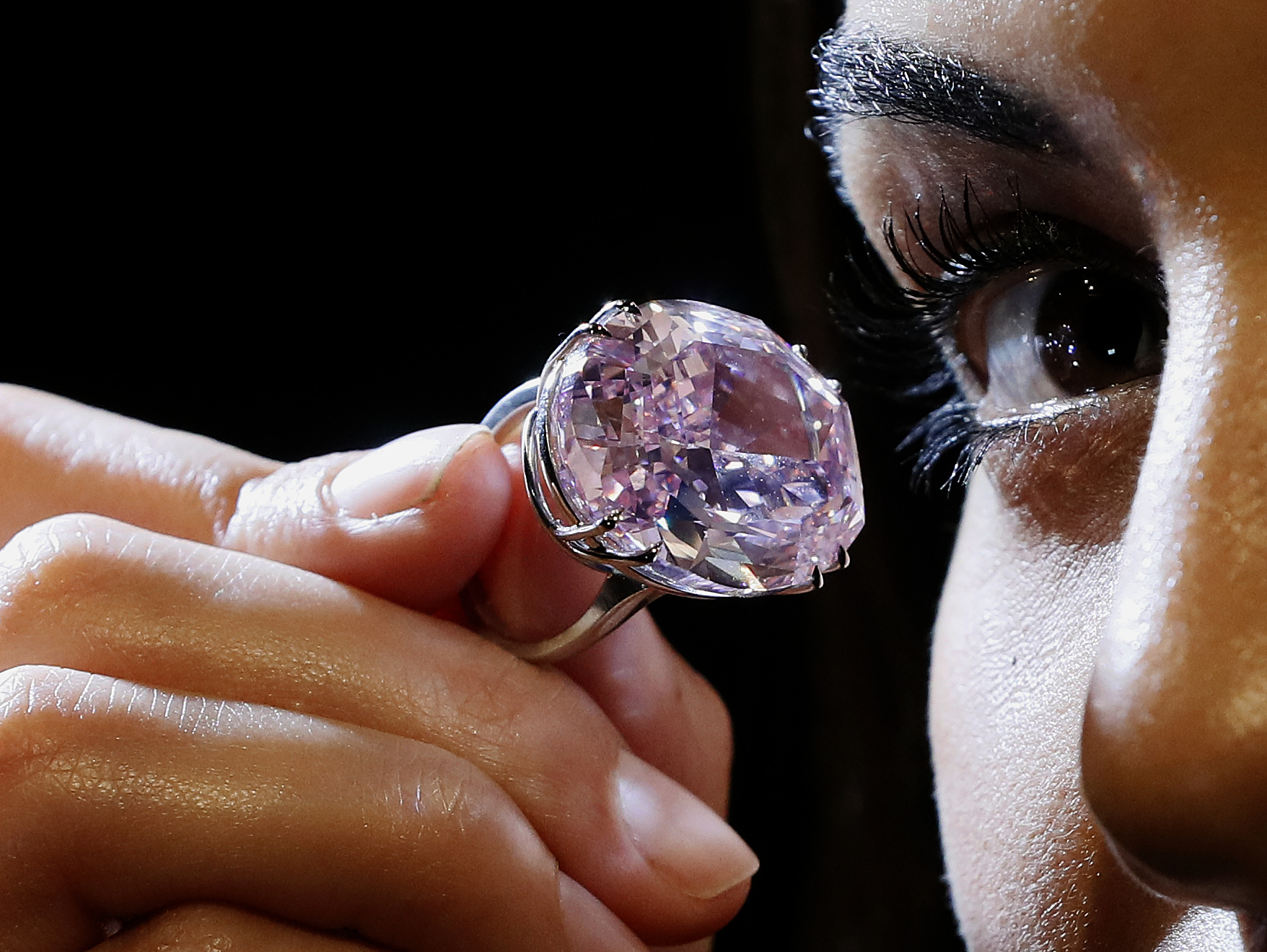 Pink diamond worth millions shown in London ahead of auction