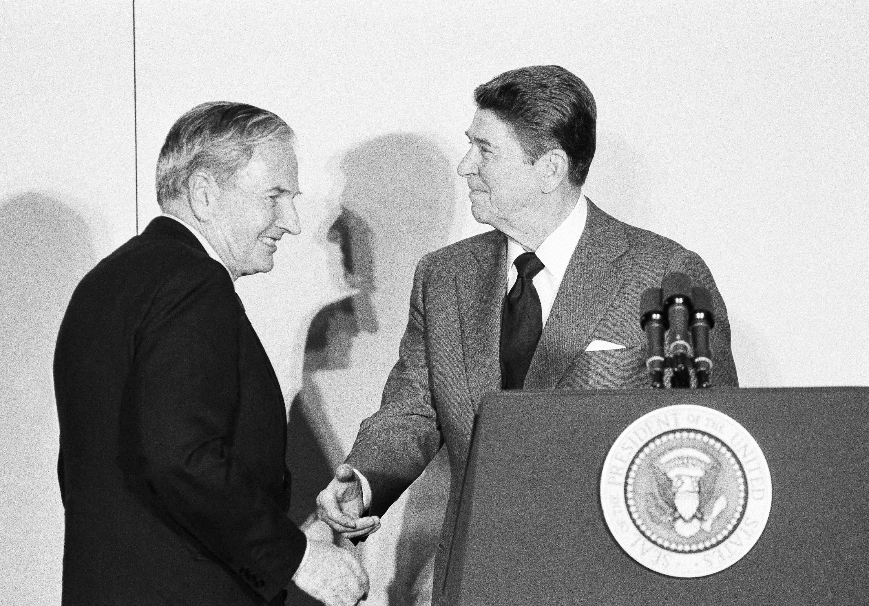 The Latest: Clintons say Rockefeller used fortune for good