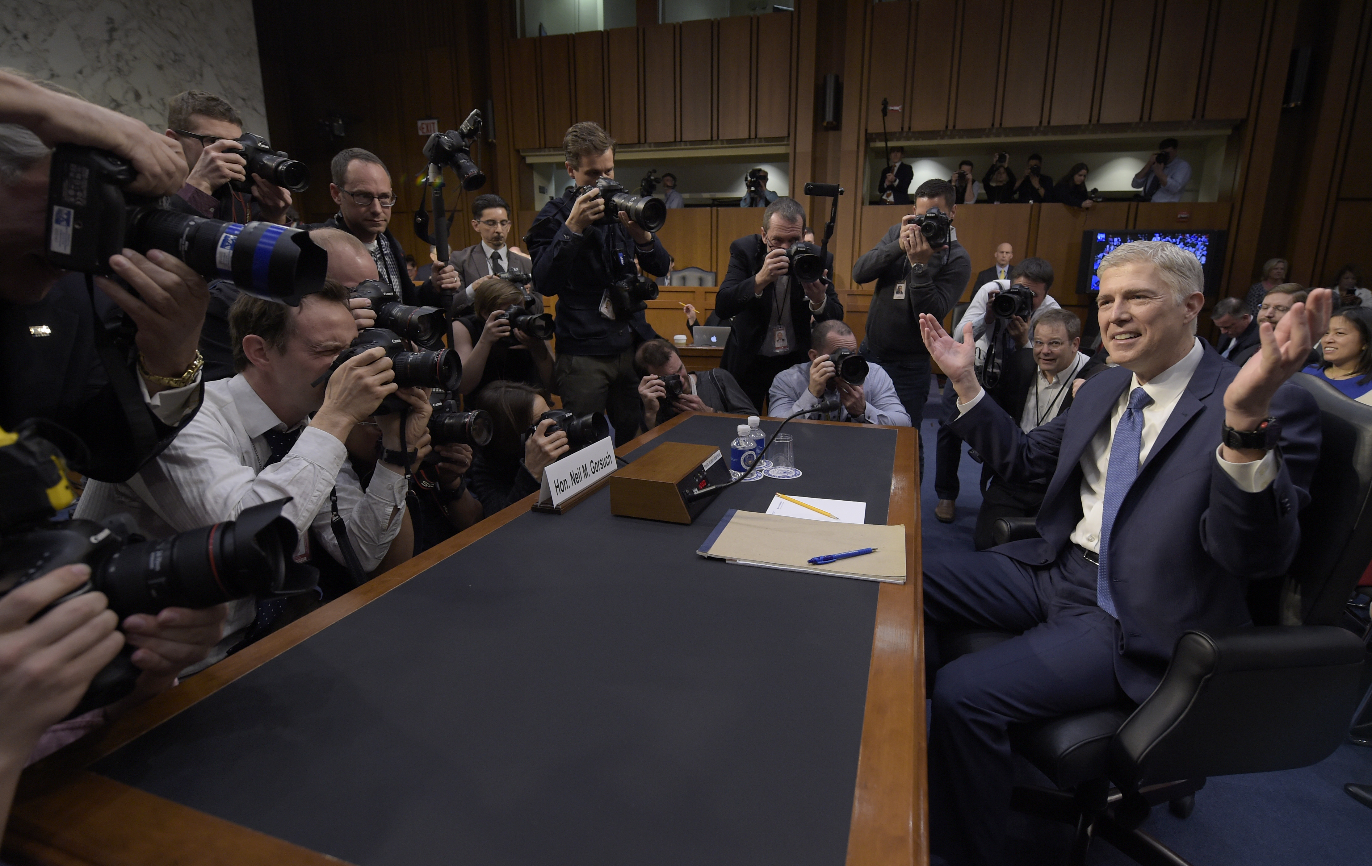 The Latest: Gorsuch says Trump disappointed he lost Colorado