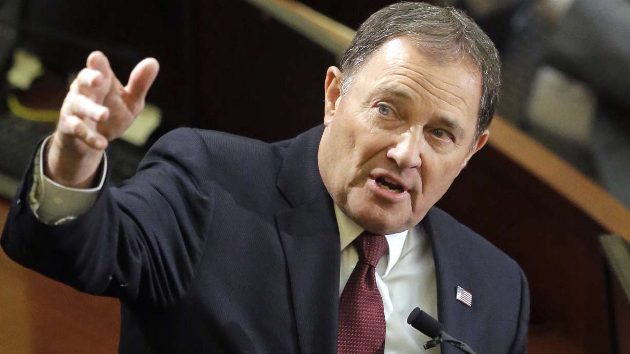Gov. Herbert declines to say if he'll run for re-election
