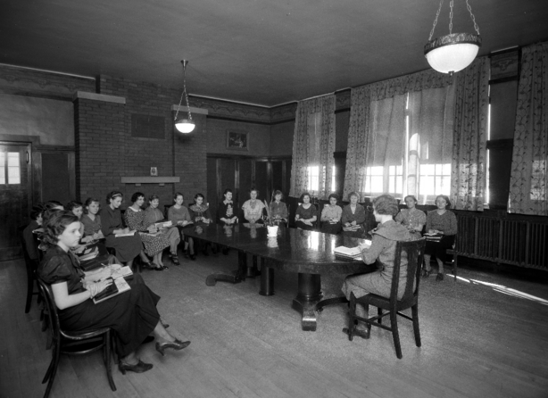 Interior of Granite High in 1935. (Photo: Utah Division of History)