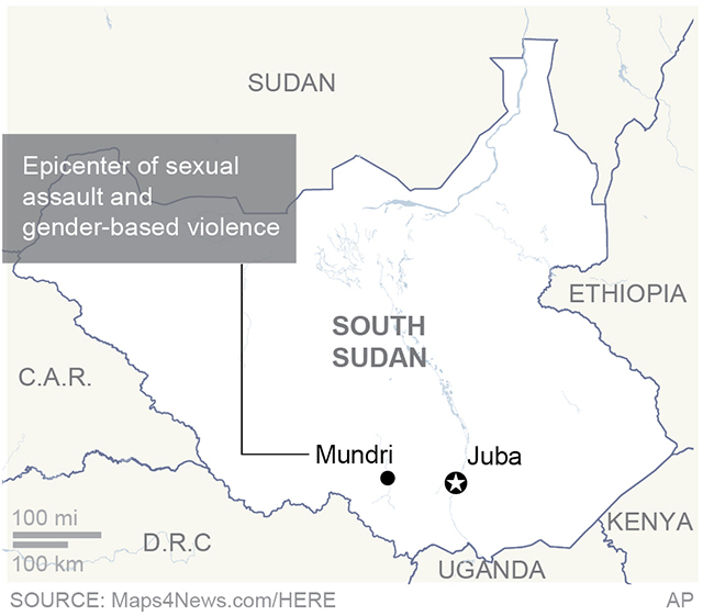 Rape reaches 'epic proportions' in South Sudan's civil war