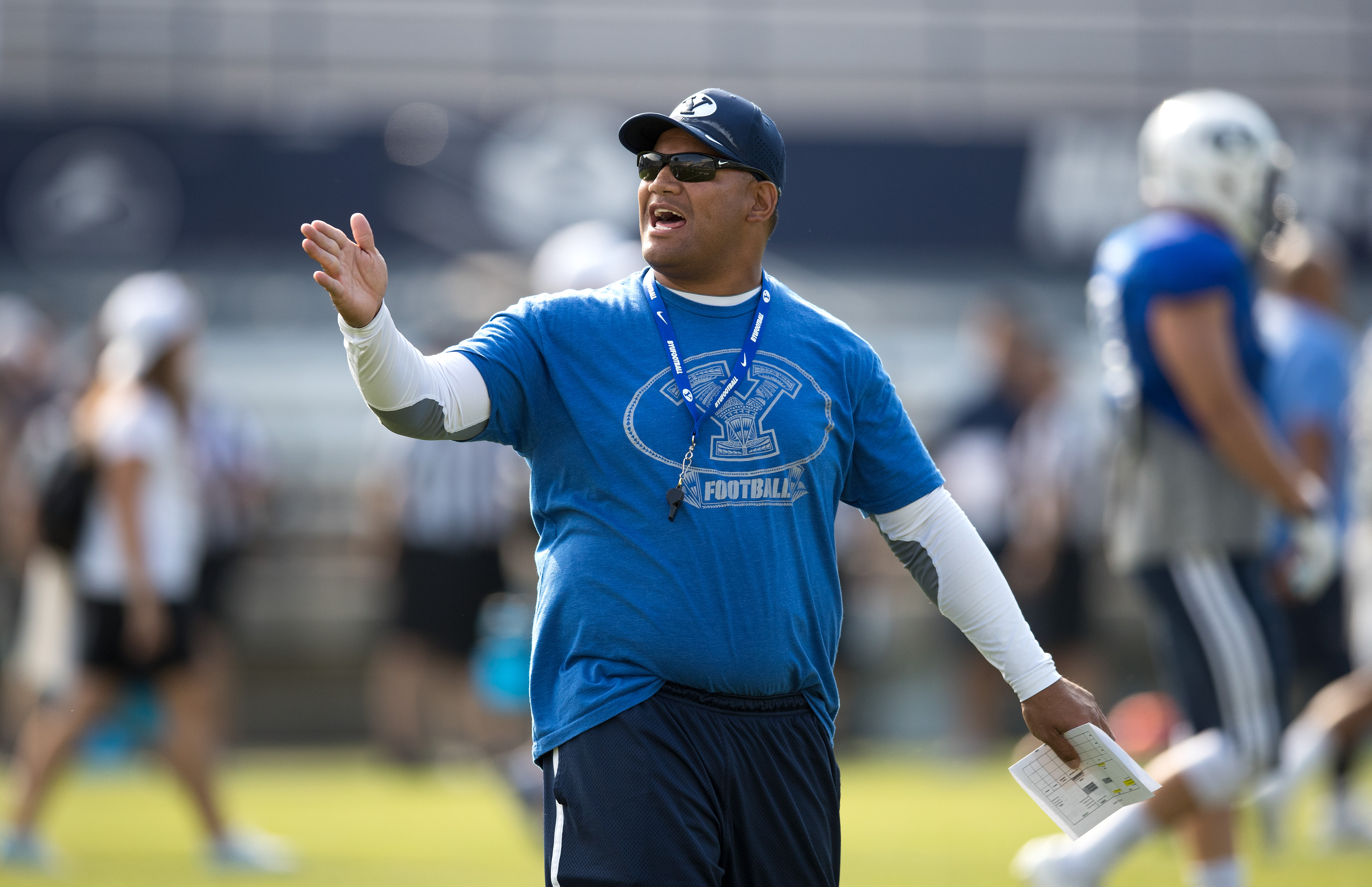 BYU defensive coordinator Ilaisa Tuiaki