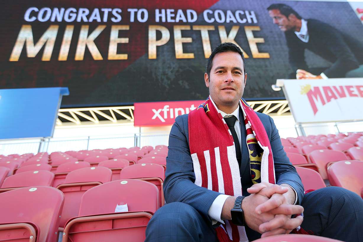 Mike Petke, Real Salt Lake's new head coach, poses for a photo at Rio Tinto Stadium in Sandy on Wednesday, March 29, 2017. (Photo: Kristin Murphy, Deseret News)