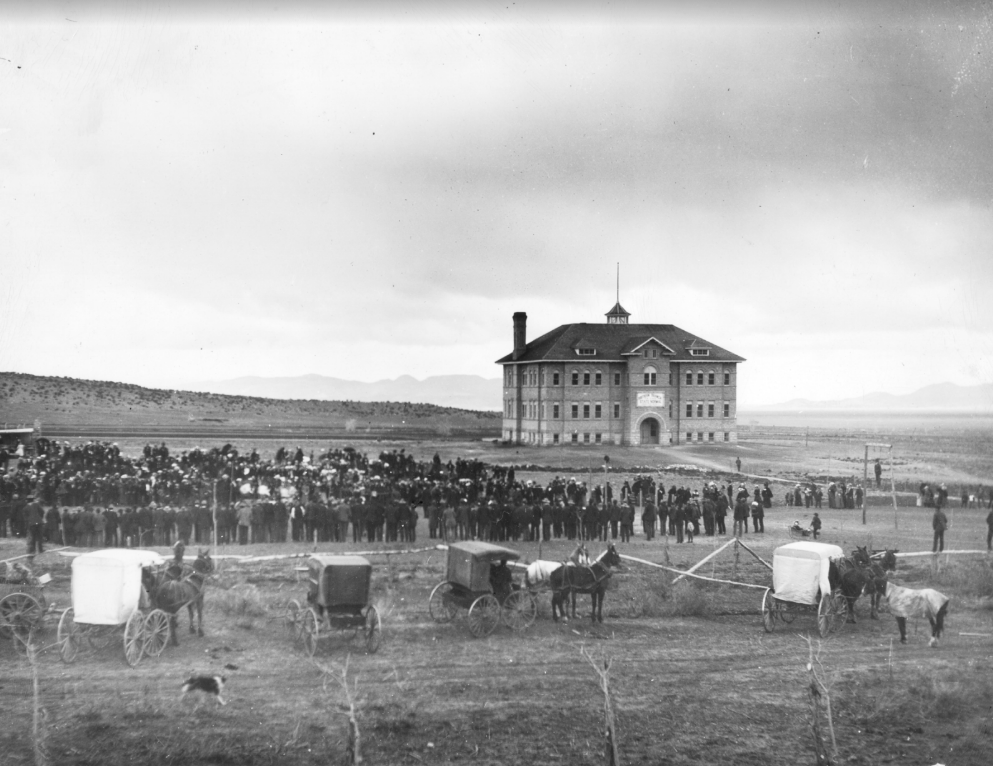 Dedication for the Branch Normal School building in 1898. (Photo: SUU Special Collections)