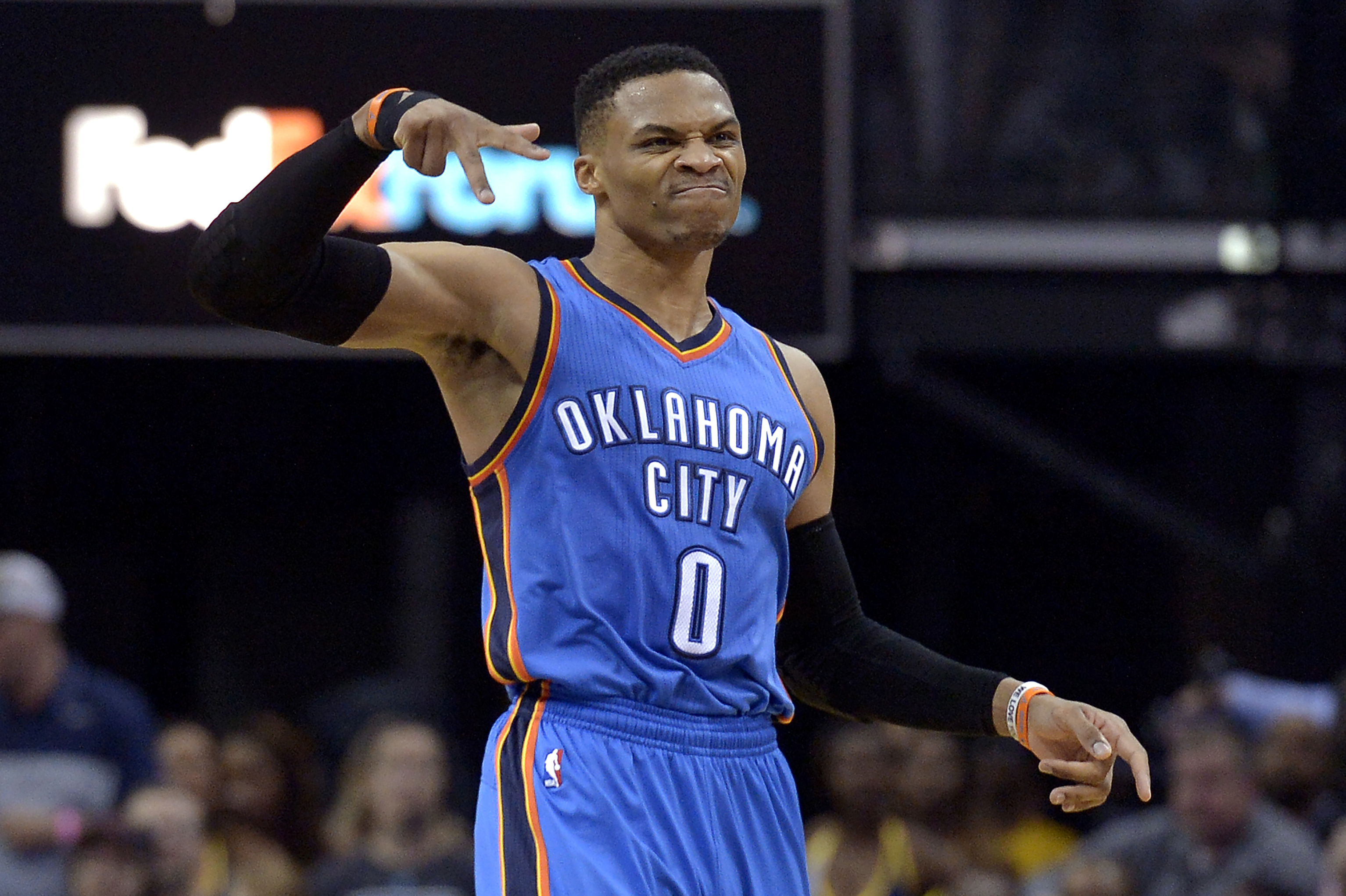 Fans appreciate Westbrook's energy during his historic run