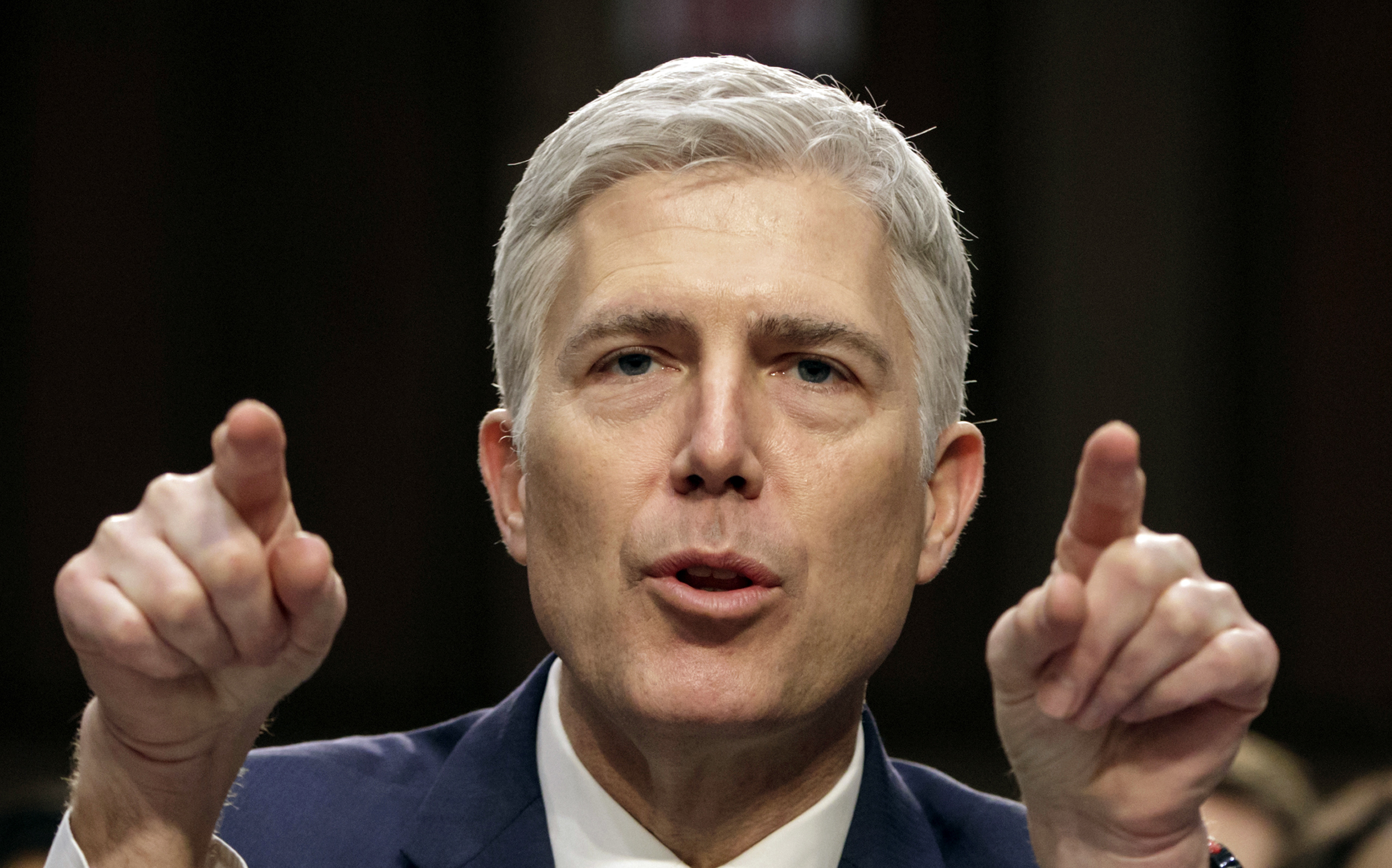The Latest: Trump praises Gorsuch after confirmation