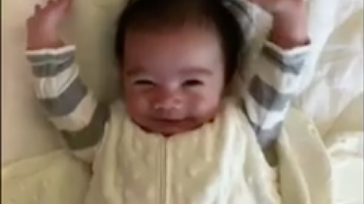 Have You Seen This? Baby’s wake-up routine is the happiest