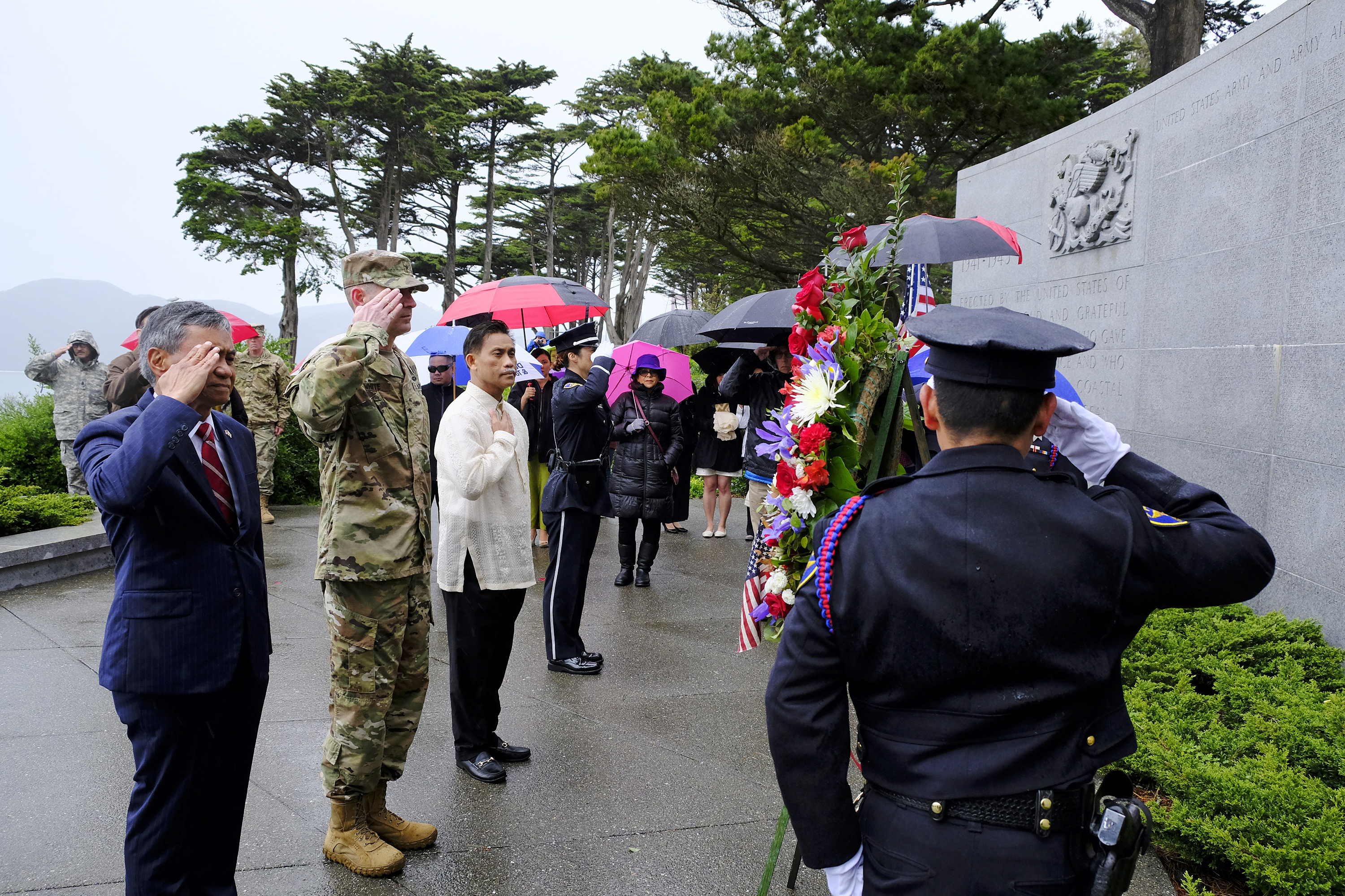 The Latest: Bataan Death March survivors mark anniversary