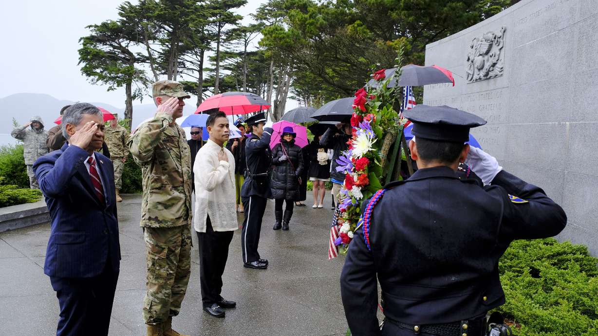 The Latest: Bataan Death March survivors mark anniversary