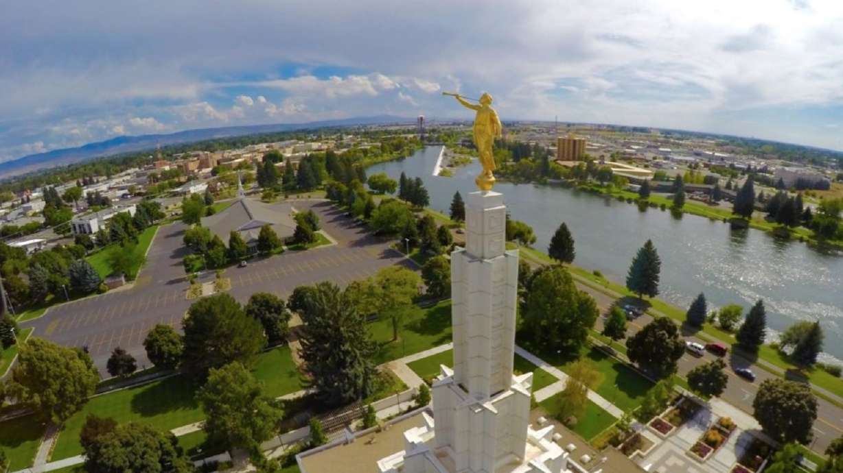 Moroni statue reinstalled on Idaho Falls temple