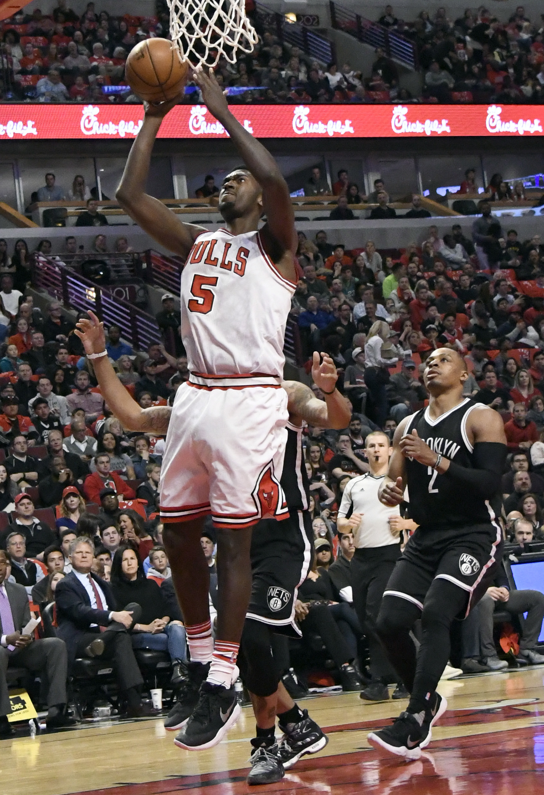 Bulls clinch playoff spot with 112-73 rout over Nets
