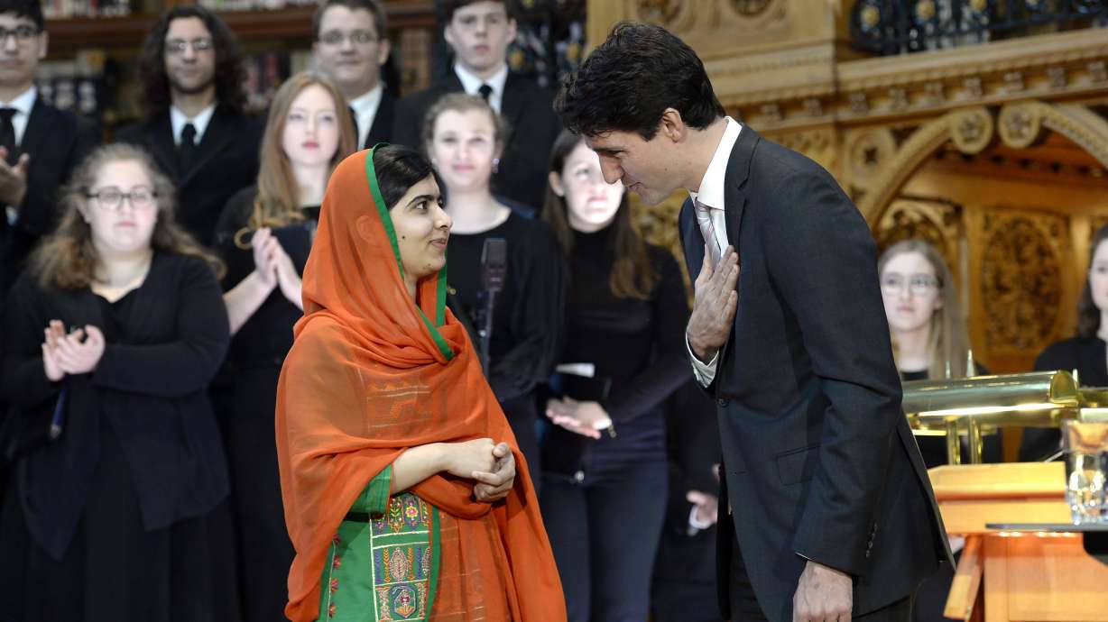 Malala becomes honorary Canadian, notes Trudeau's tattoos