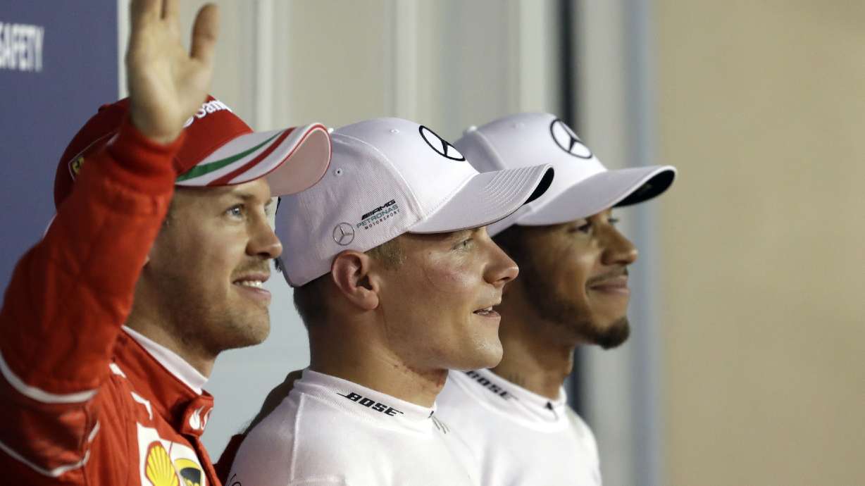 Bottas beats Hamilton to take pole position at Bahrain GP