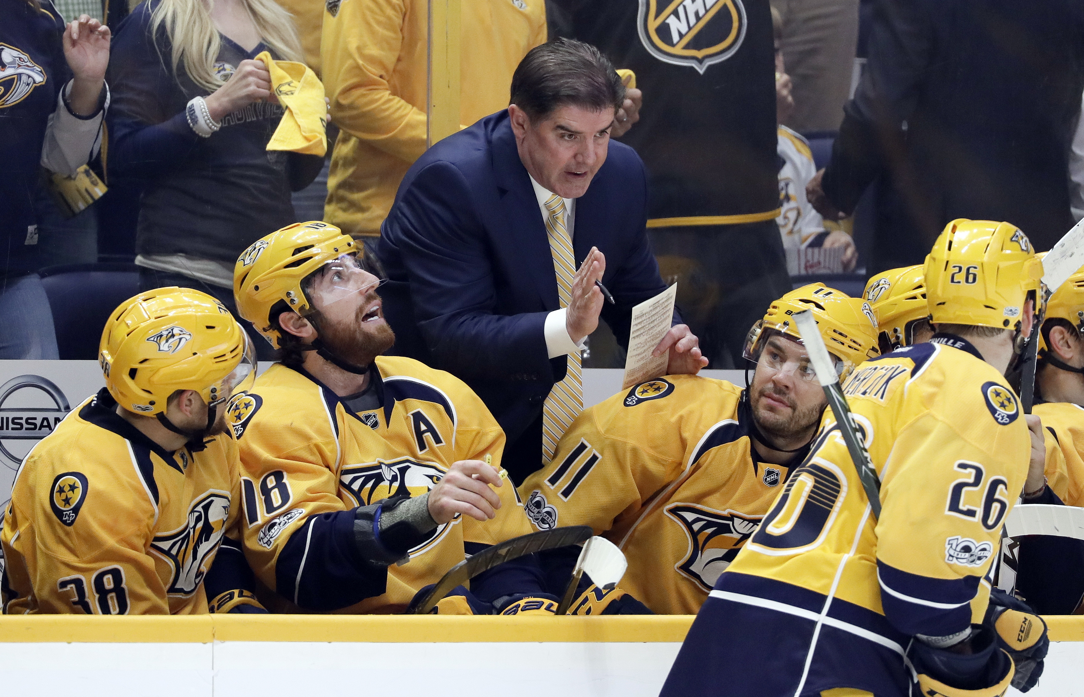 Predators beat Blackhawks 4-1 to complete sweep