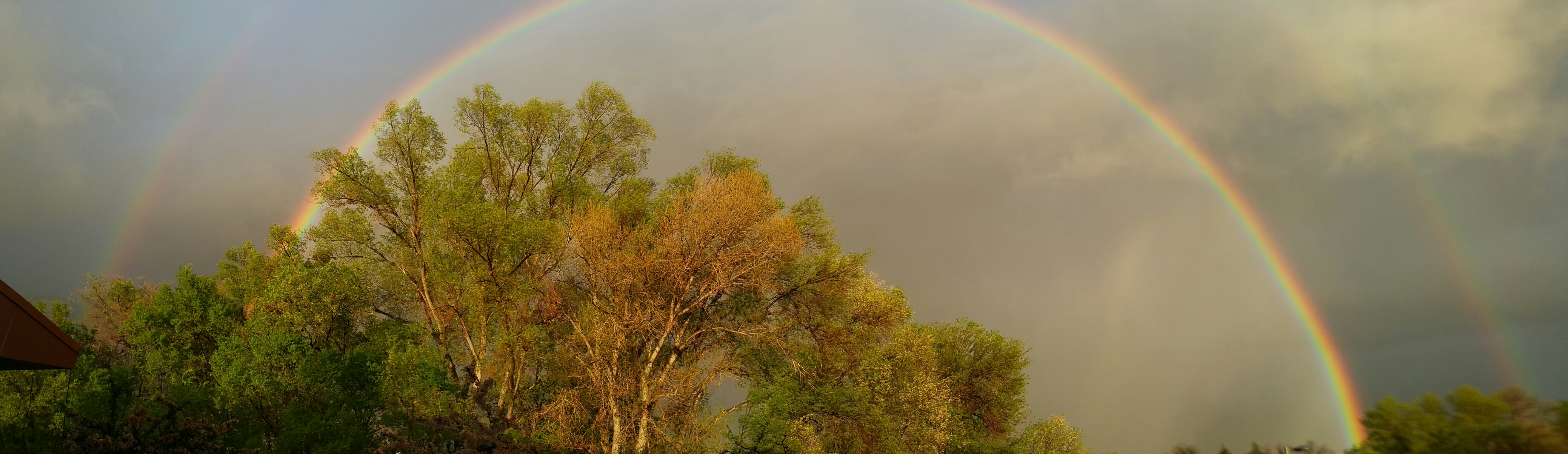 Double Rainbow in Springville Monday night. (Photo submitted via iWitness by Barrett Raymond)