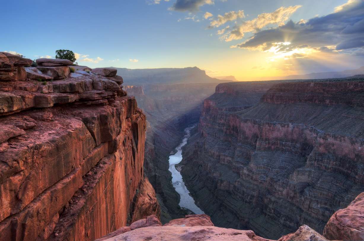 The Colorado River is shown in the Grand Canyon, Arizona. Koru ranked the Grand Canyon National Park seventh best for hiking on Wednesday.