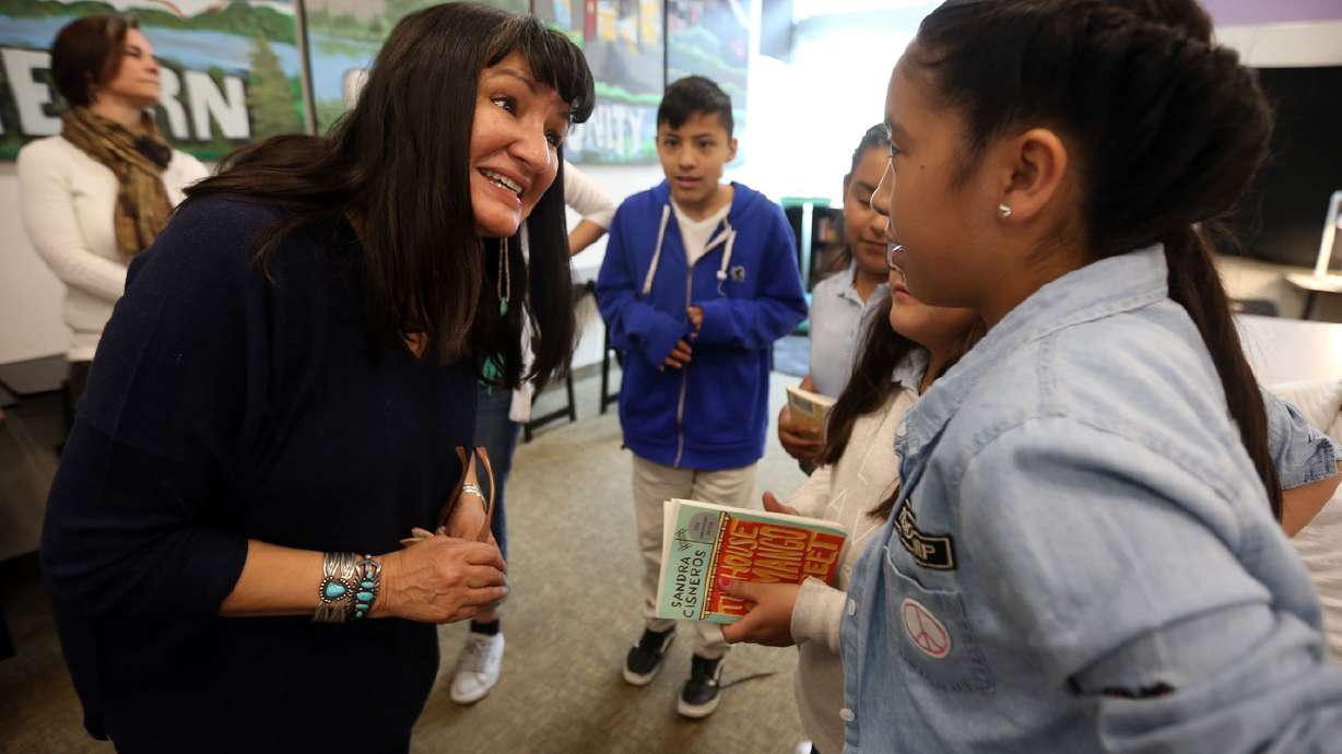 'House on Mango Street' author tells Salt Lake elementary students to 'dream big'