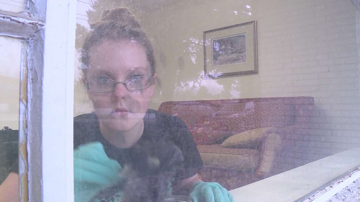 In an older part of Orem, near 1138 S and 400 West, sits a home with crime scene tape lining the front entrance. It is a place full of clues, evidence and a lot of cameras. (Ray Boone, KSL TV)