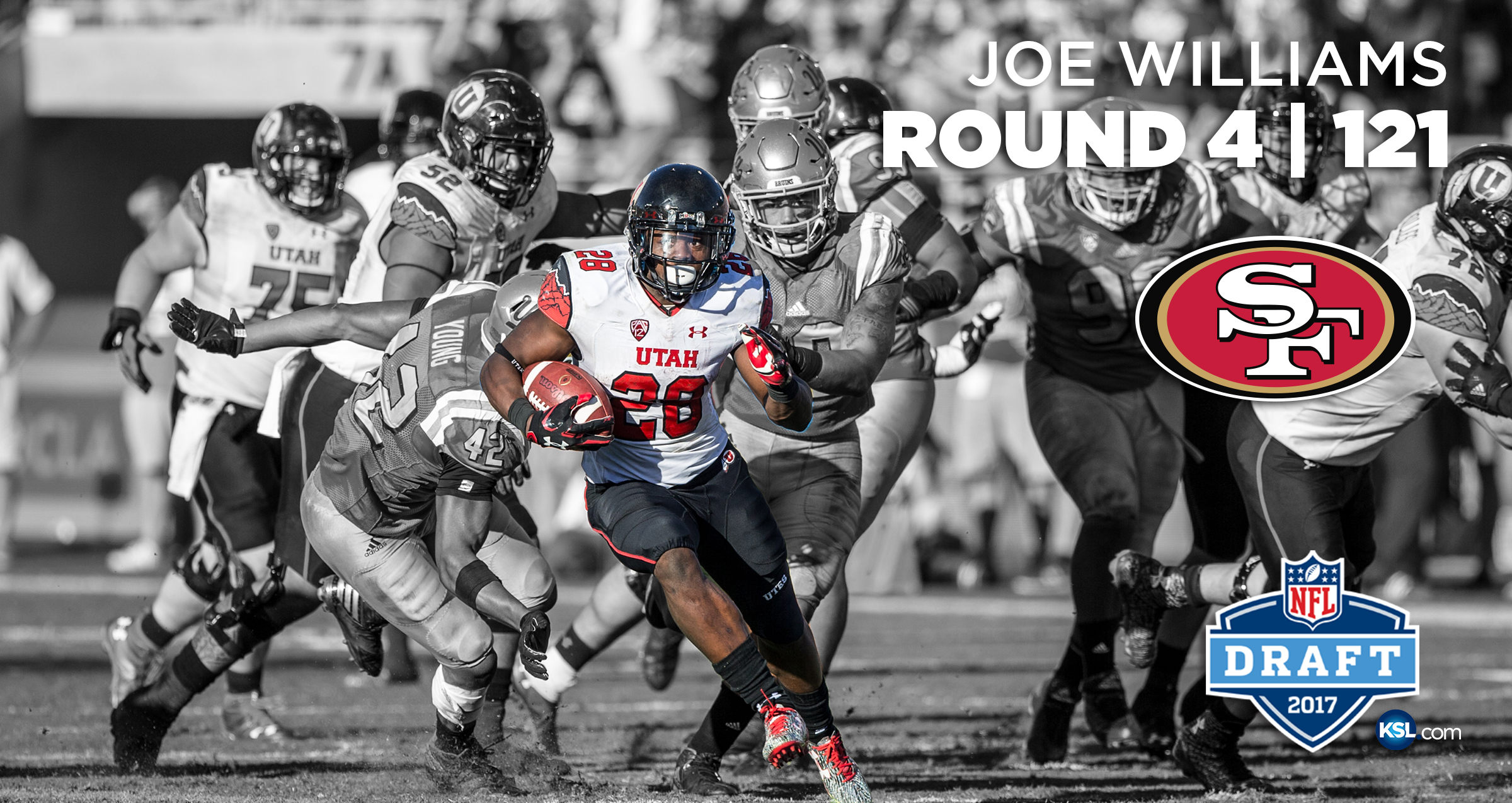 Utah's Joe Williams selected No. 121 to 49ers in 4th round