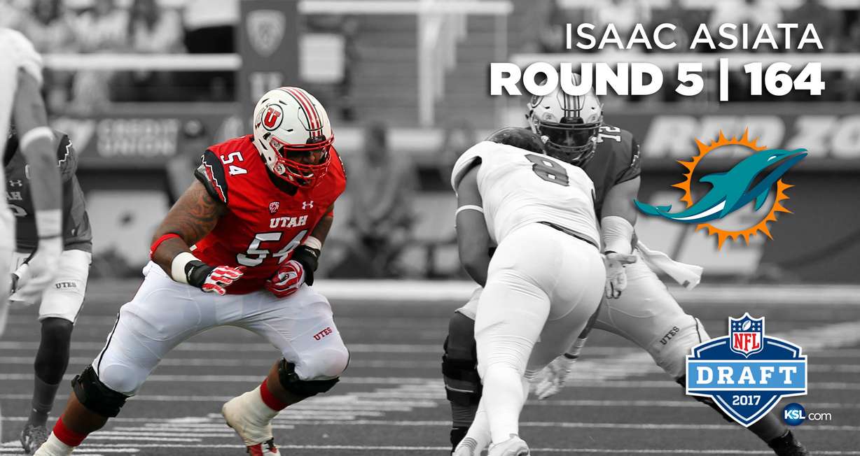 Utah lineman Isaac Asiata selected No. 164 to Miami Dolphins in 5th round