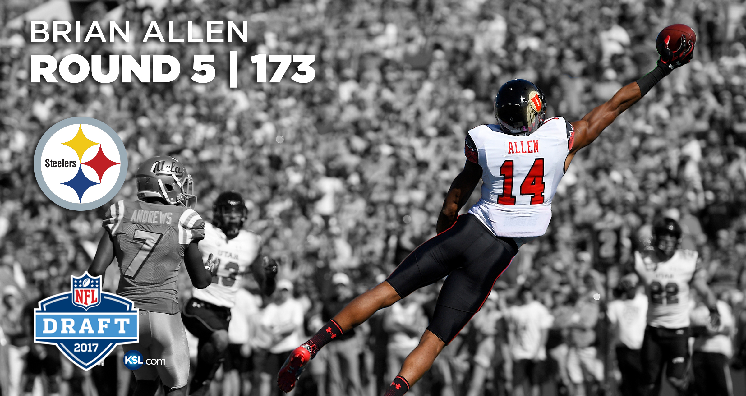 Utah's Brian Allen selected No. 173 to Pittsburgh Steelers in 5th round