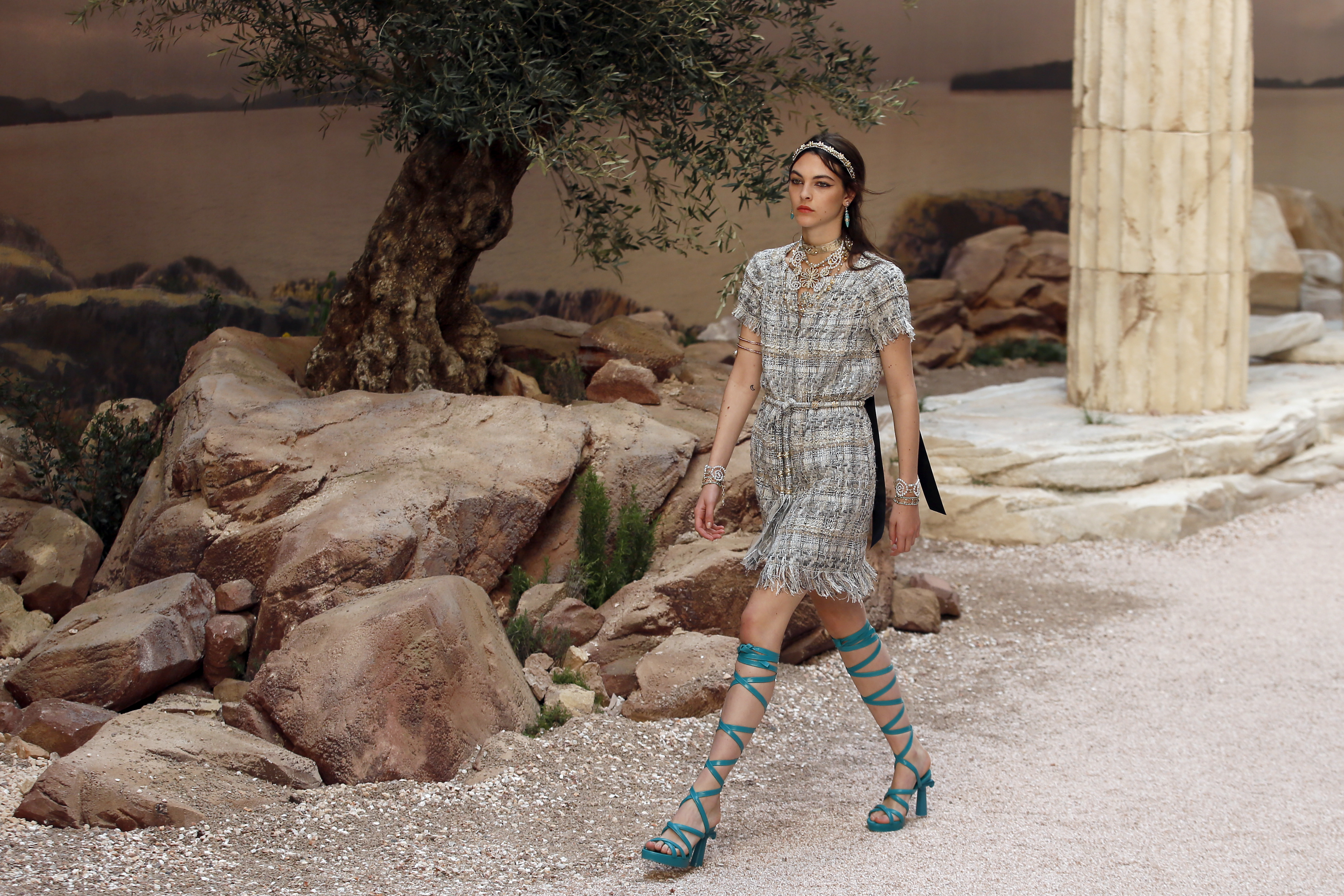 Greek drama: Chanel recreates Parthenon for Paris show