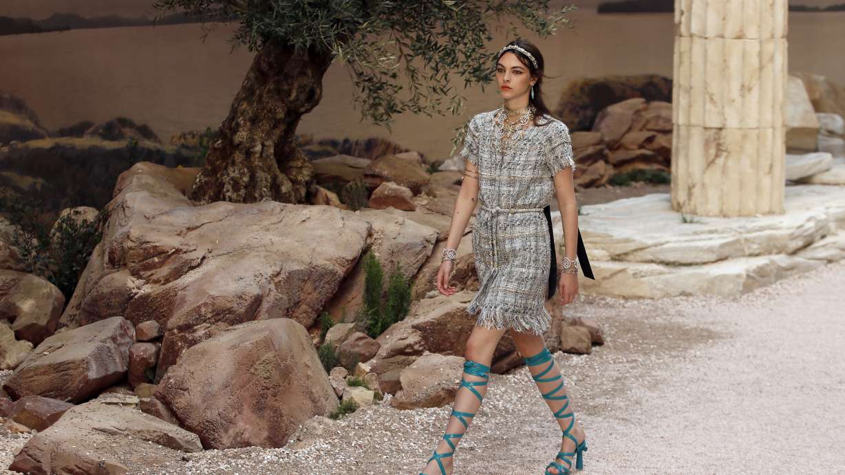 Greek drama: Chanel recreates Parthenon for Paris show