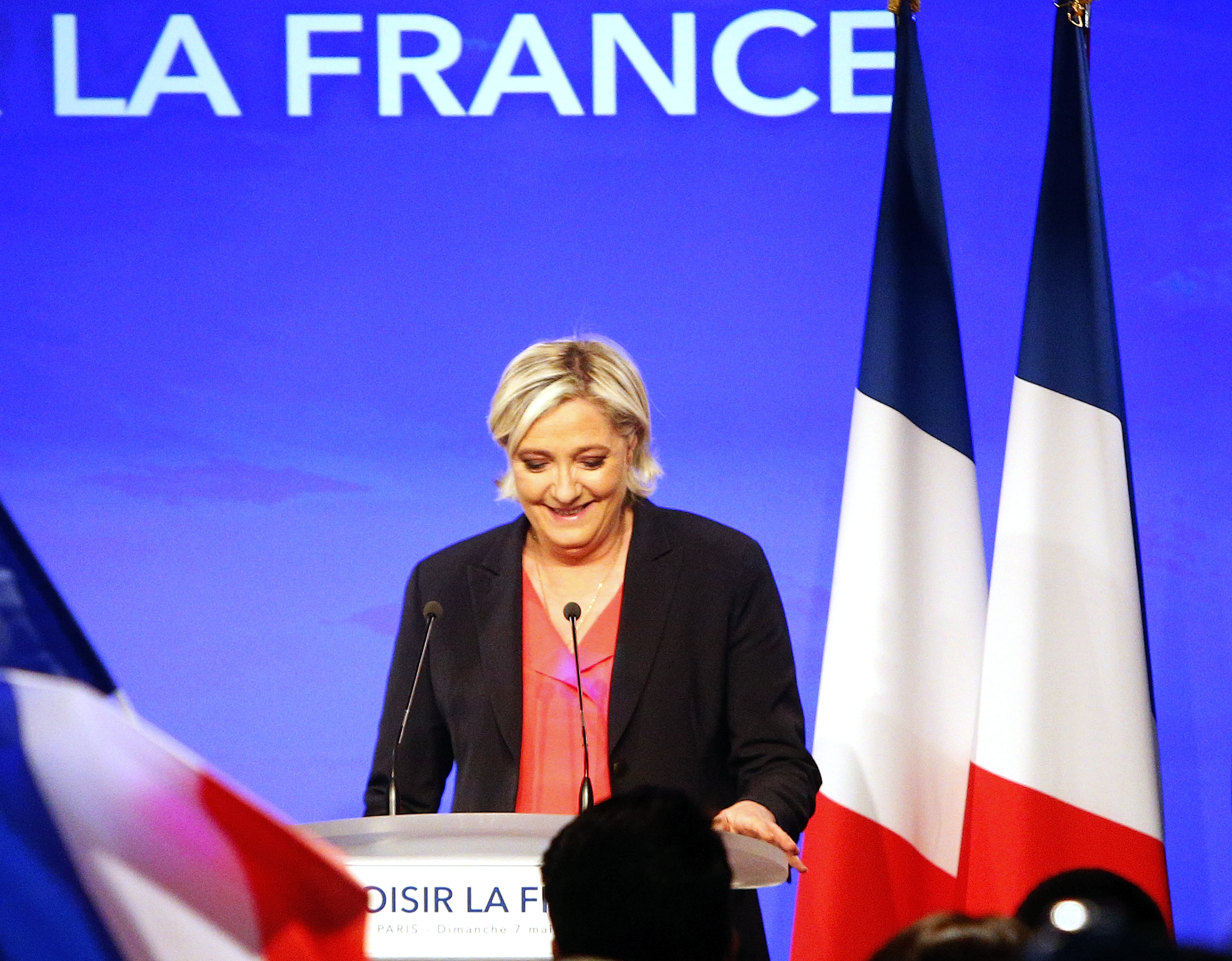 Unbowed Le Pen looks ahead to parliamentary elections
