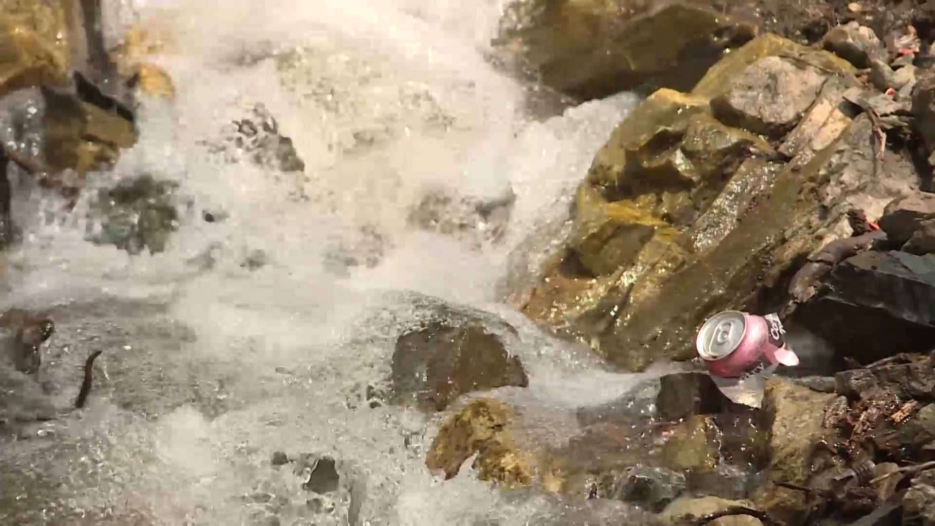 The site, located in an open patch of grass down a hill from Skyline Drive, was found littered with rotting food, human waste, tents, tarps, fuel tablets, bleach, medicines, clothing and even lingerie. (Mike DeBernardo, KSL TV)