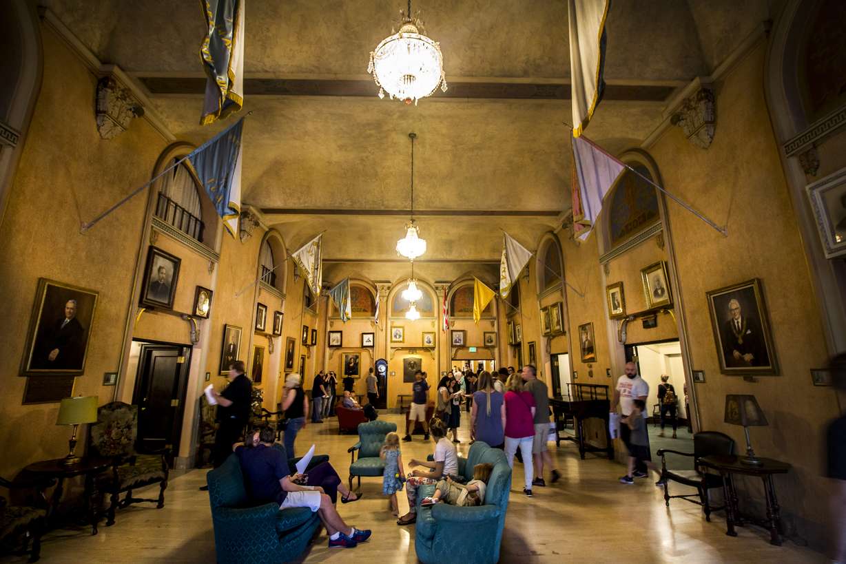 People attend the open house of the Salt Lake Masonic Temple on May 6, 2017. (Photo: Carter Williams, KSL.com)