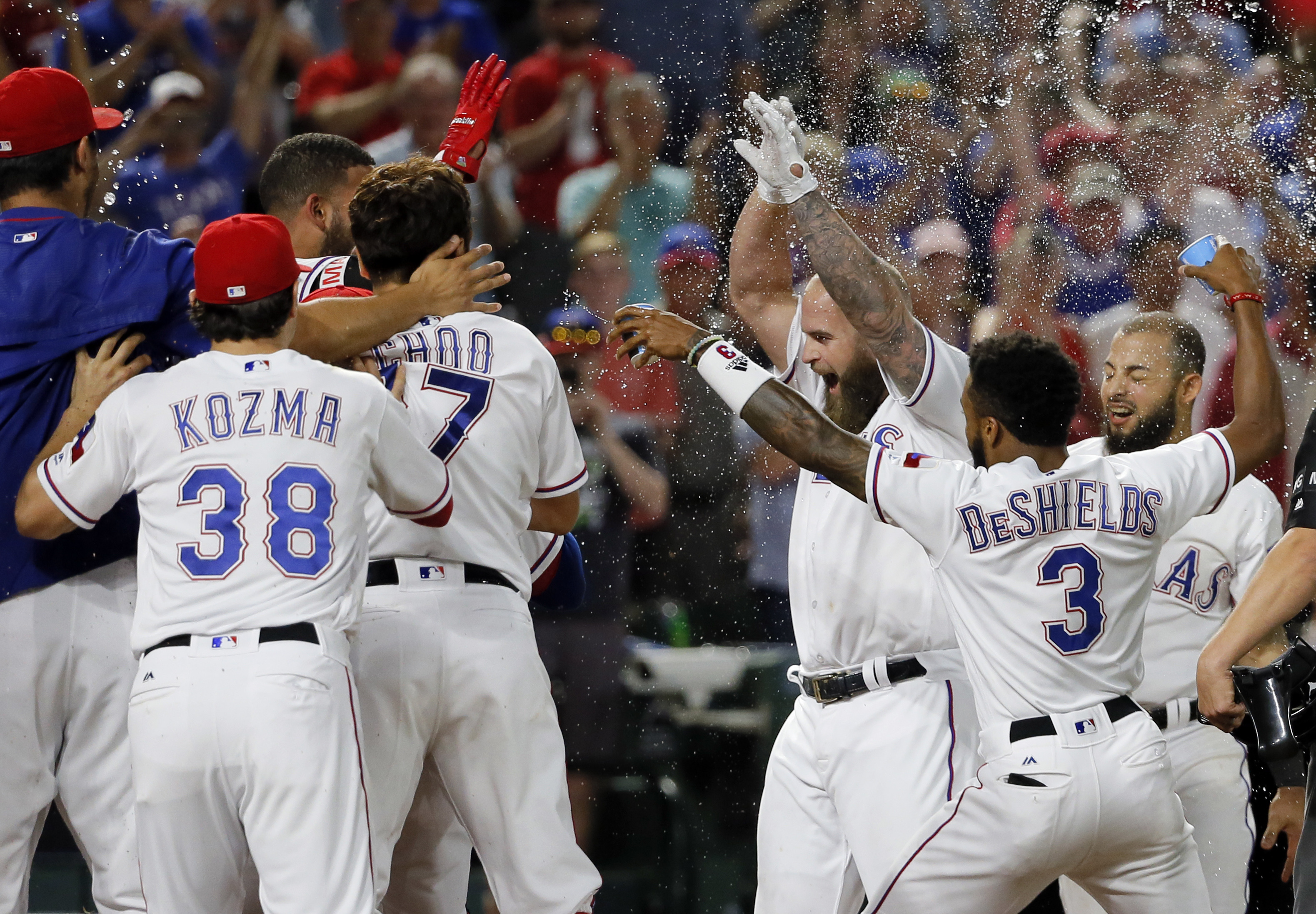 Party at Napoli's: 2nd HR ends Rangers' 5-2 win over Padres