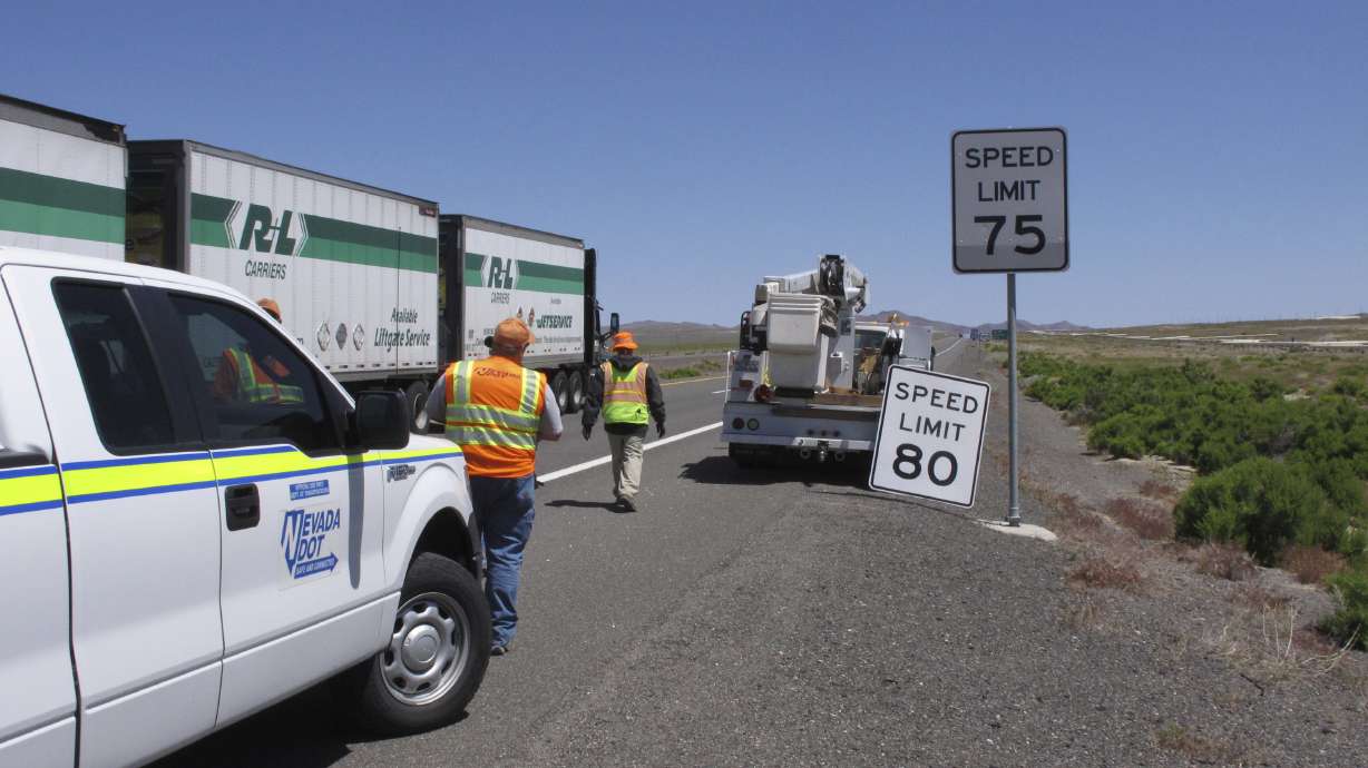 Nevada joins handful of states with spans of 80 mph driving