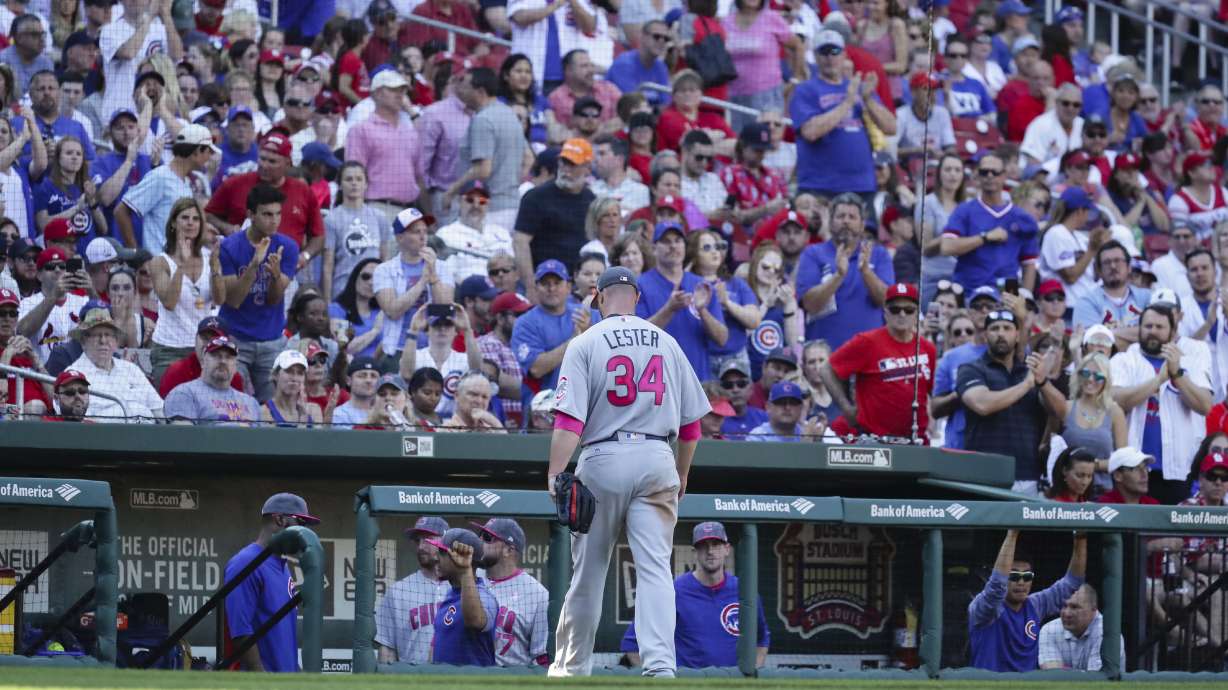Martinez, Cards beat Cubs; Maddon grumbles over slide rule