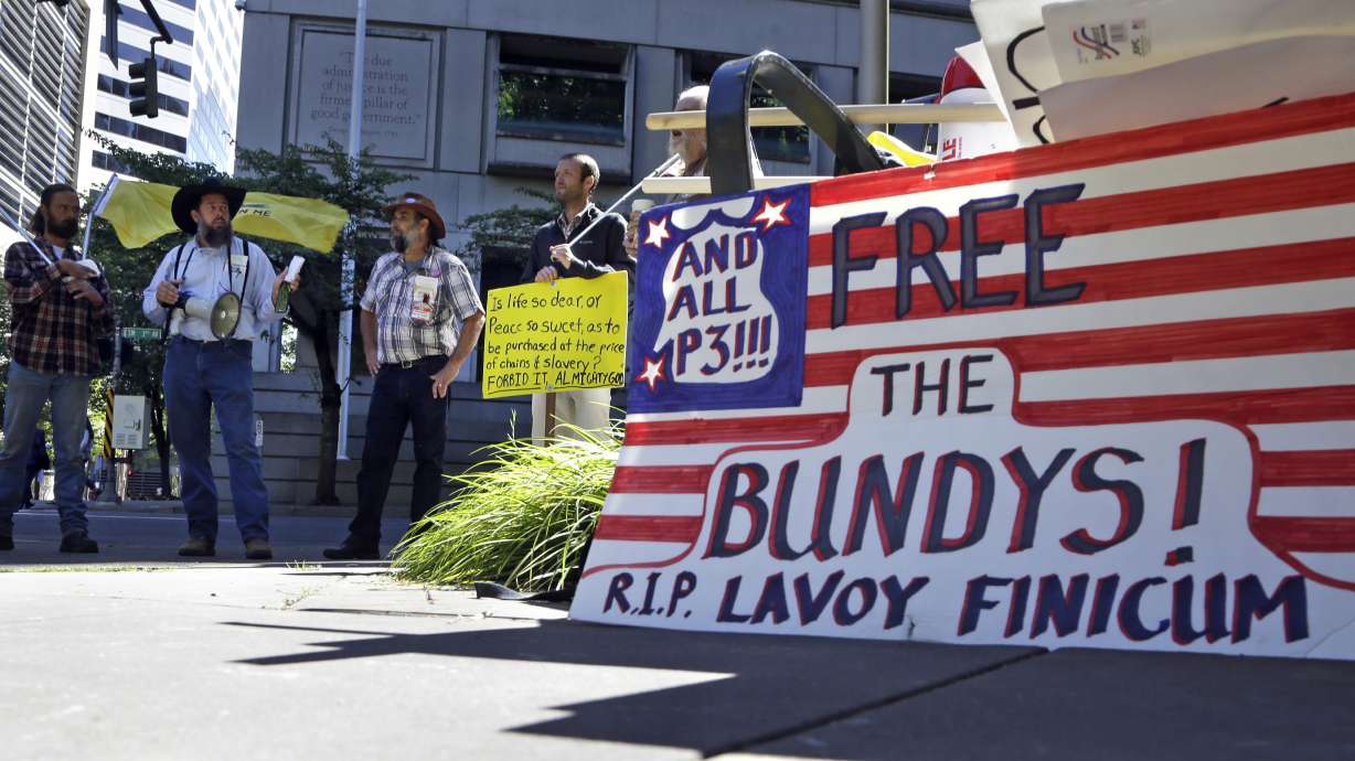 Jury ends day deliberating in Bundy standoff case in Vegas