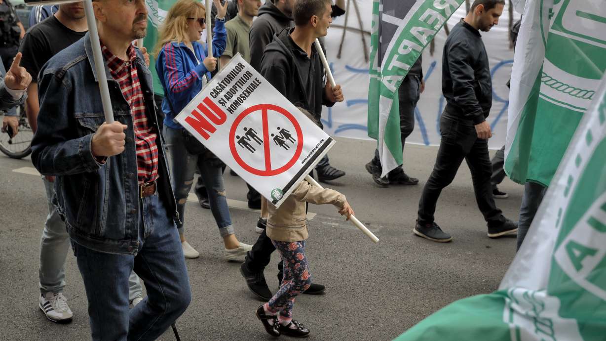 1,000 in Romanian gay pride march amid moves to limit rights