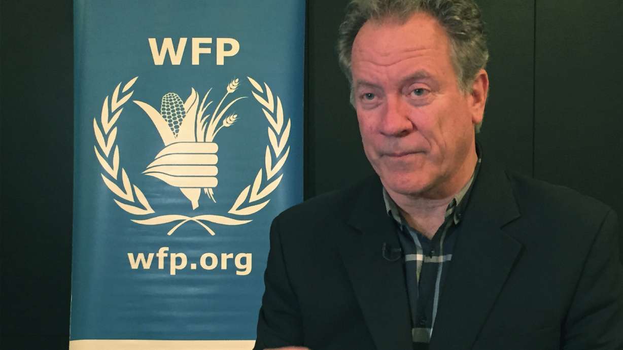 AP Interview: WFP chief says 600,000 kids risk famine death