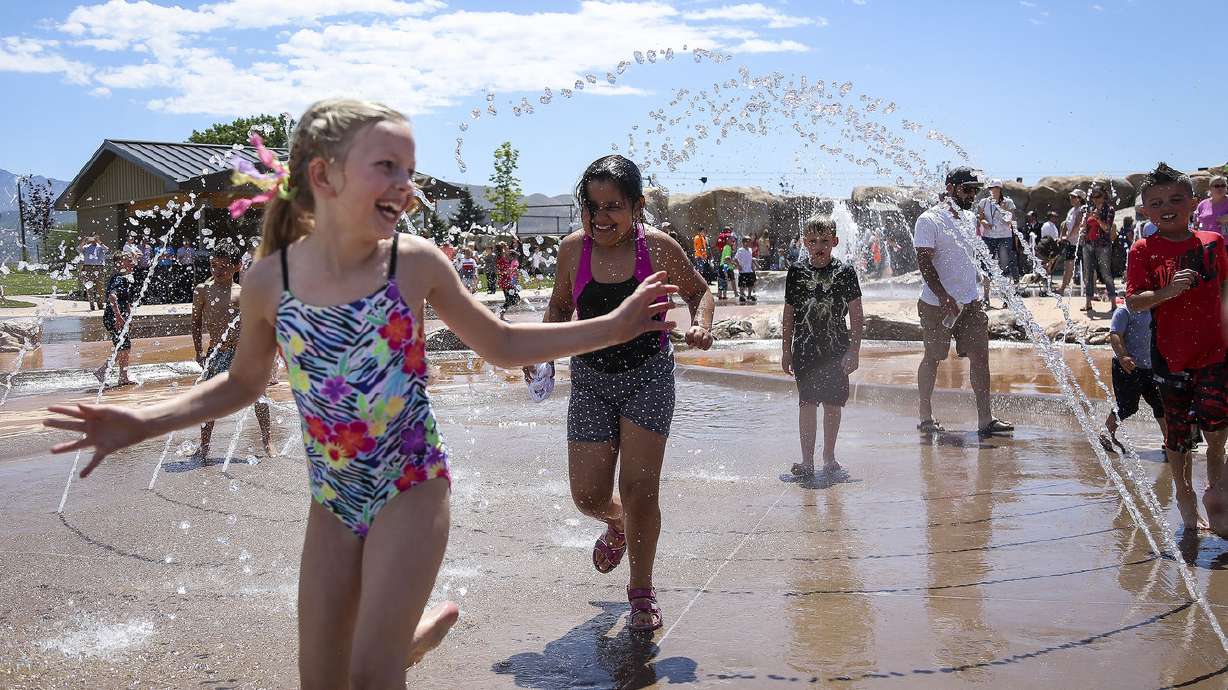 Splash pad, zip lines and bouldering wall draw crowds to new Wardle Fields Park