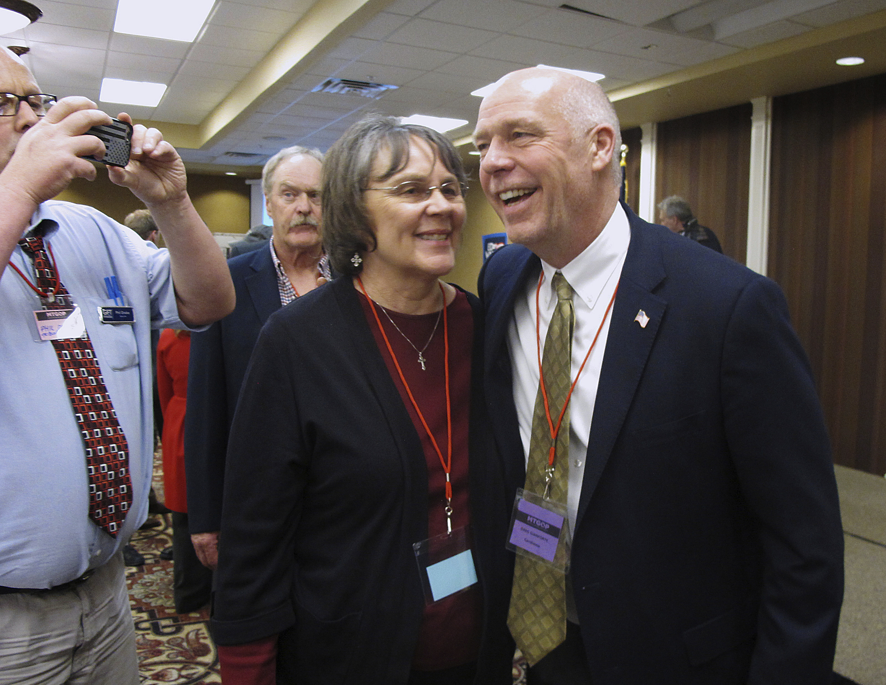 The Latest: Greg Gianforte keeps low profile, Montana votes