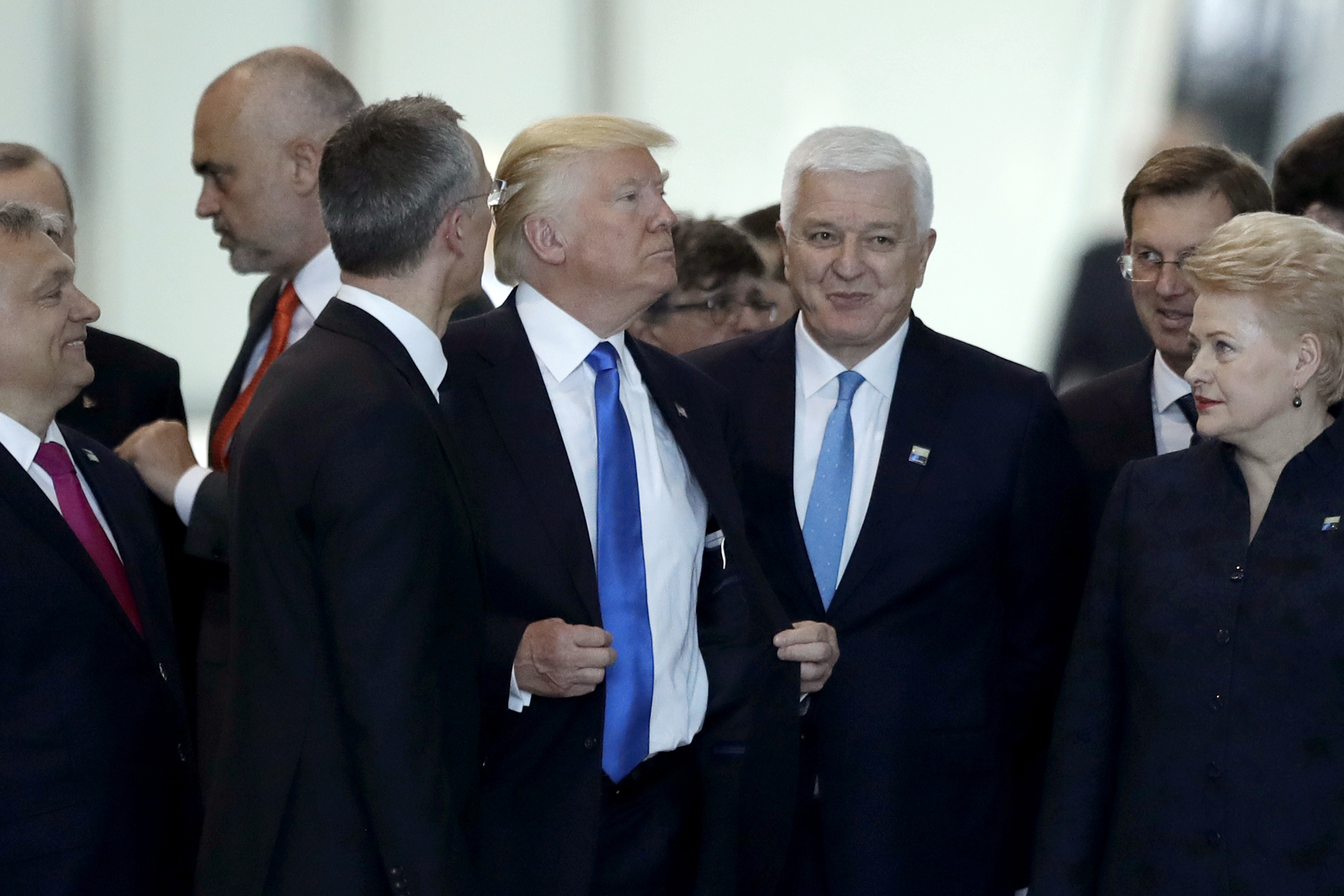 Trump pushes aside Montenegro leader _ who calls it natural