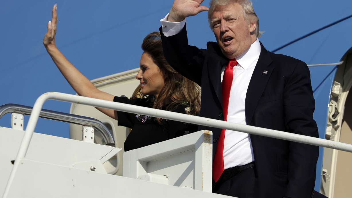 The Latest: Trump honors fallen in Memorial Day address